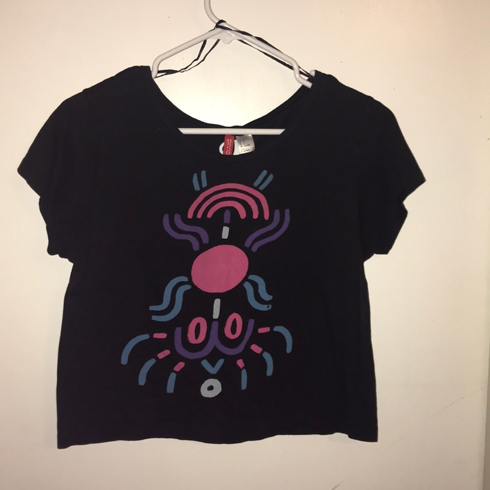 Graphic crop top